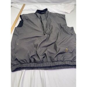 DryJoys by FootJoy Mens Golf Vest Lightweight Houndstooth Pullover Large